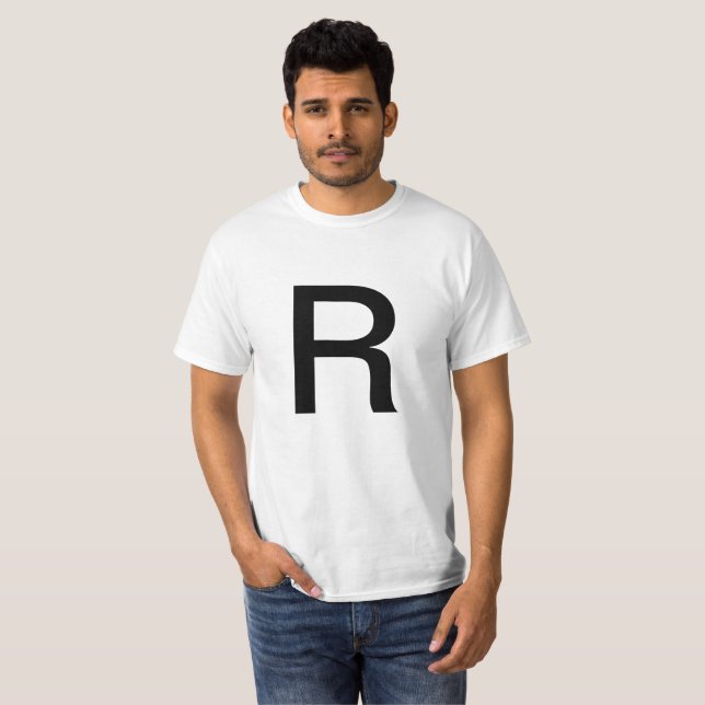 Camiseta Letra R (Frente Completa)