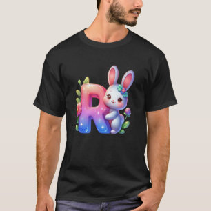 Camiseta Letra R do Alfabeto de Páscoa u2013 Ovo Divertido