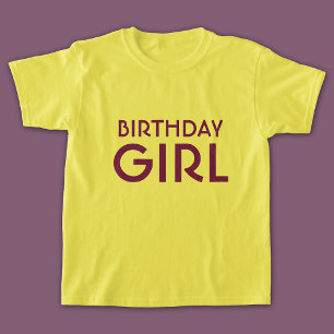 Camiseta Letra Roxinha de Aniversário