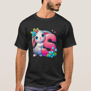 Camiseta Letra S do Alfabeto de Páscoa u2013 Ovo Divertido