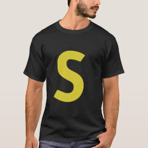 Camiseta letra S grupo de chipsets engraçado correspondente