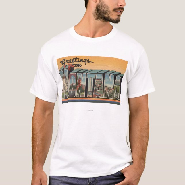 Camiseta Letra ScenesMontana de MontanaLarge (Frente)
