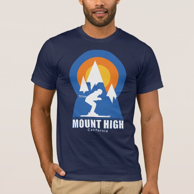 Camiseta Letra Sunset High Mountain (Frente)