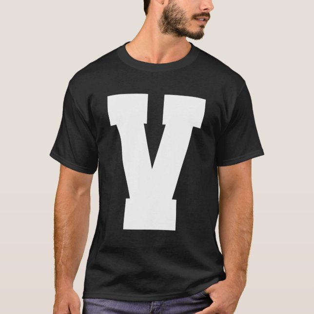 Camiseta Letra V Maiúscula Alfabeta (Frente)