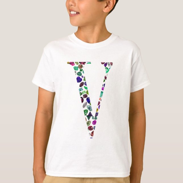 Camiseta Letra V Monograma (Frente)