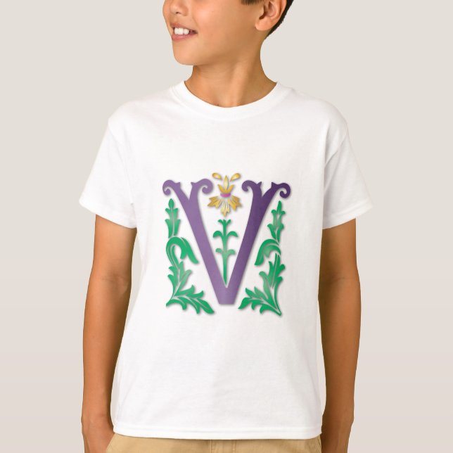 Camiseta Letra V Monograma (Frente)