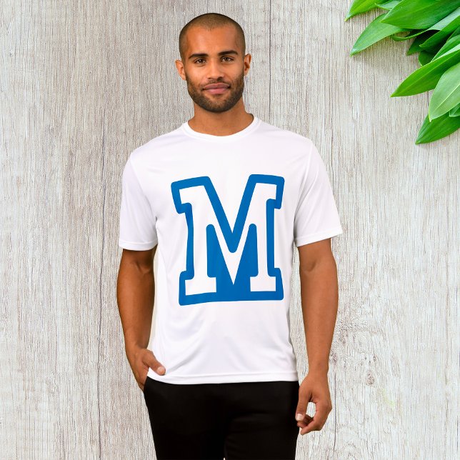 Camiseta Letra Versity Azul M Monograma (Criador carregado)