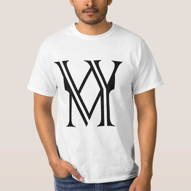 Camiseta Letra W&M ( matéria branca viva ) T-Shirt (Frente)