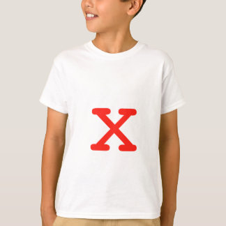 Camiseta Letra X