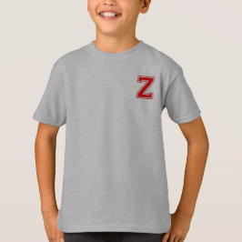 Camiseta Letra Z - Nome inicial Monograma alfabético