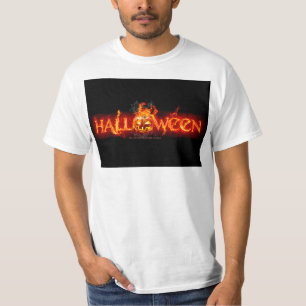 Camiseta Letras ardentes maciças do SlipperyJoe no Hallowee