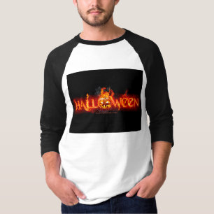Camiseta Letras ardentes maciças do SlipperyJoe no Hallowee