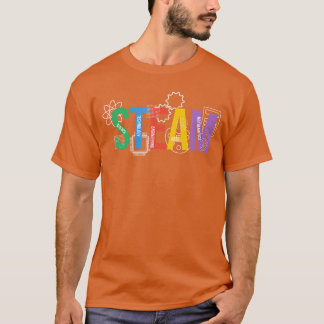 Camiseta Letras Coloridas a Vapor Para Professor do Program