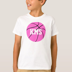 Camiseta Letras da escola do basquetebol