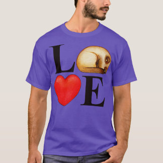 Camiseta Letras de Amor Dia de os namorados de Coração de C