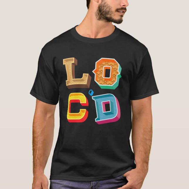 Camiseta Letras de Bloco Únicas GGT Locu2019d Cabelo Melani (Frente)