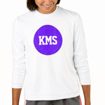 Letras de Escola Personalizada de Voleibol de Roxo