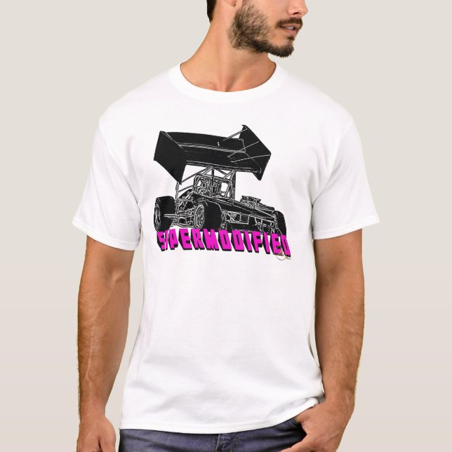 Camiseta Letras de Supermodified w/pink (Frente)