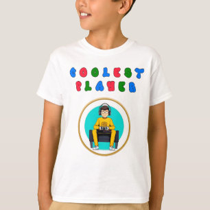 Camiseta Letras Divertidas Formando as Palavras Jogador Mai