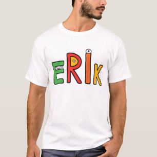 Camiseta Letras do monstro de "Erik"