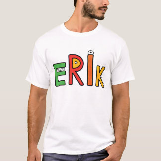 Camiseta Letras do monstro de "Erik"