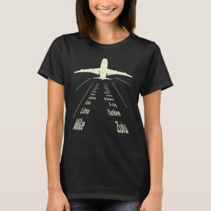 Camiseta Letras do Planeta Cinético Alfabético do Alfabeto 