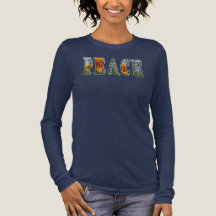 Camiseta Letras Girassóis da Paz