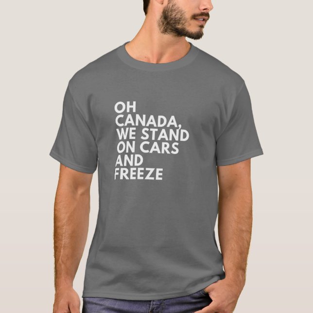 Camiseta Letras mal ouvidas: Hino Nacional do Canadá (Frente)