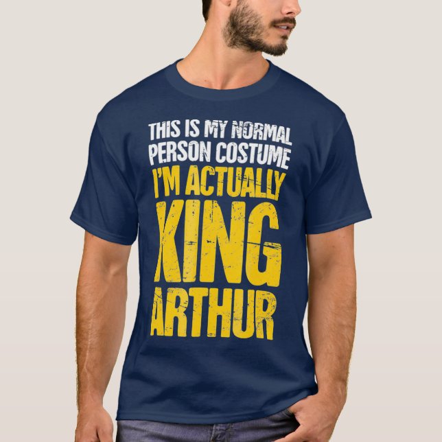 Camiseta Letras Medievais Rei Arthur (Frente)