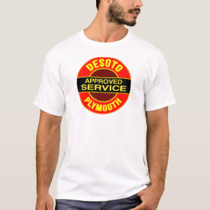 Camiseta letreiro de serviço DeSoto vintage