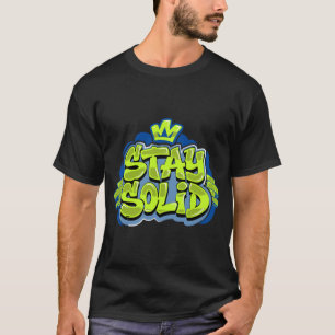 Camiseta Letreiro Grafite Firme Coroa Motivação Urbana