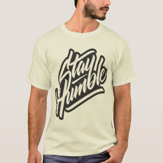 Camiseta Letreiro Preto e Branco Motivacional