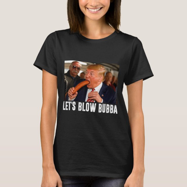 Camiseta Let's Blow Bubba Funny Us Flag Apparel  (Frente)