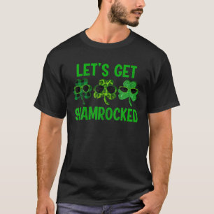 Camiseta Let's Get Shamrock Green Leopard St Patrick's Day
