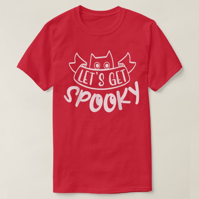 Camiseta Let's get spooky  (Frente do Design)
