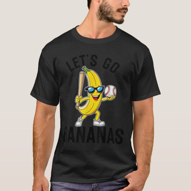 Camiseta Let's Go Bananas Funny Banana Merch  (Frente)