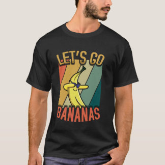 Camiseta Let's Go Bananas Kawaii Yellow Banana Meme Banana 