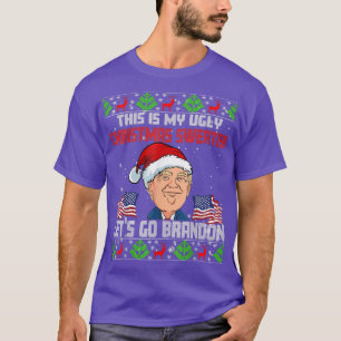 Camiseta Lets Go BrandonUgly Christmas Sweater