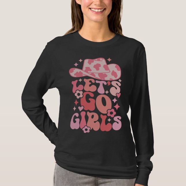 Camiseta Let's Go Girls Nashville Bachelorette Party Countr (Frente)