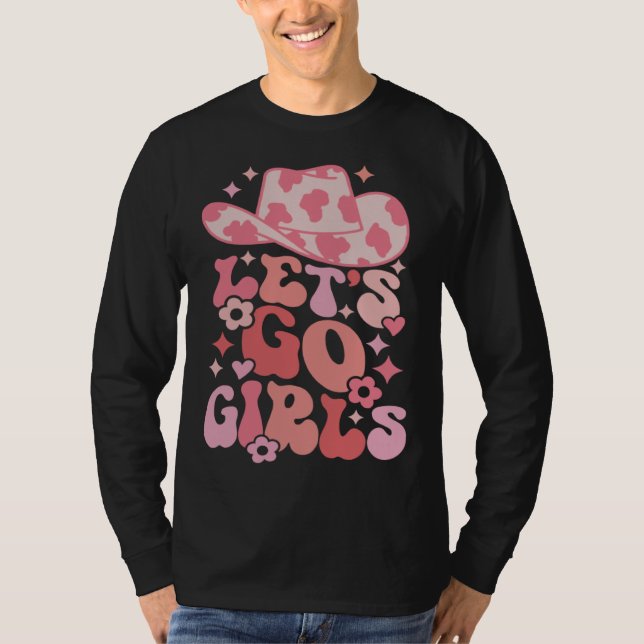 Camiseta Let's Go Girls Nashville Bachelorette Party Countr (Frente)