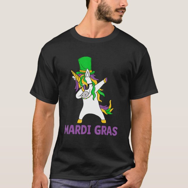 Camiseta Let's Mardi gras y'all celebrating party dabbin' u (Frente)