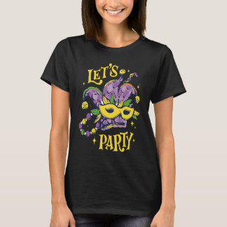 Camiseta Let's Party Mardi Gras Party Parade Shenanigans Ca