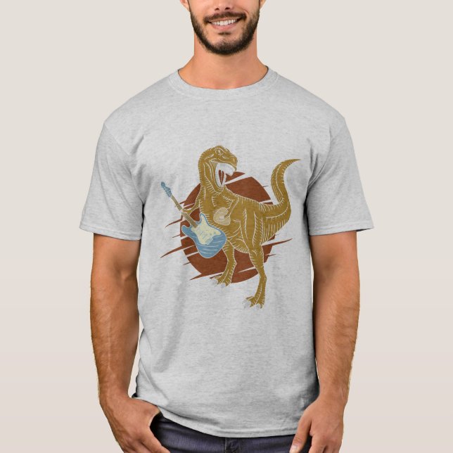 Camiseta Lets Rock Music T Rex (Frente)