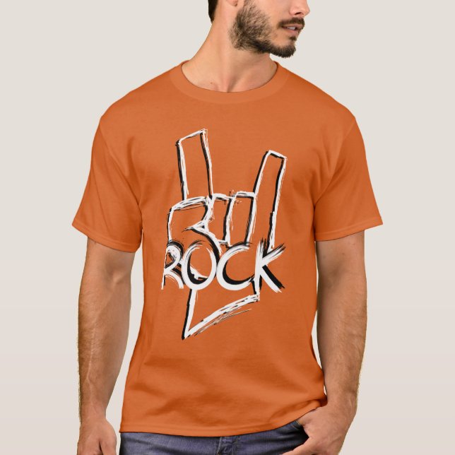 Camiseta Lets rock Rock music (Frente)