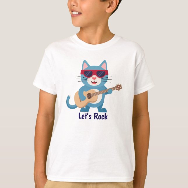 Camiseta Let's Rock T-Shirt (Frente)