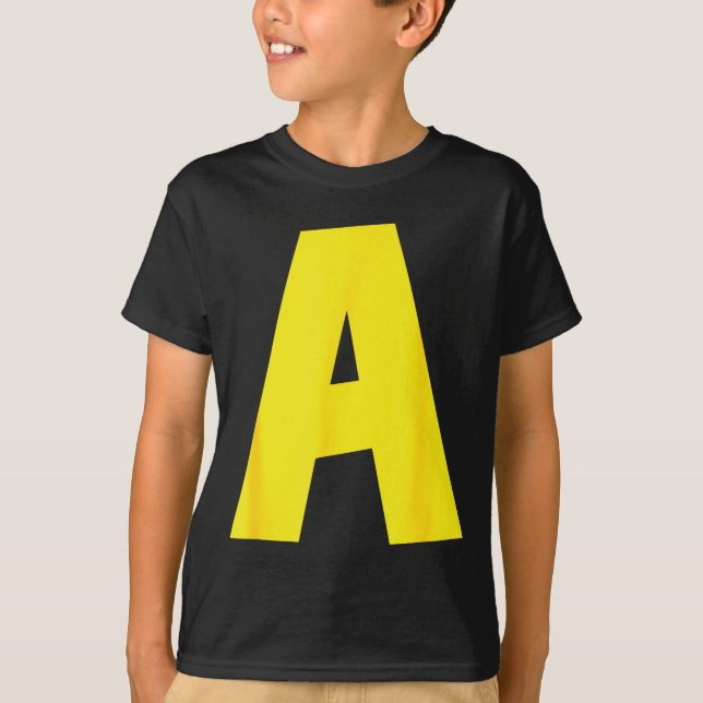 Camiseta Letter A Funny Group Matching Halloween For Women  (Frente)