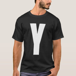 Camiseta Letter Y Y Upper Case Alphabet Halloween