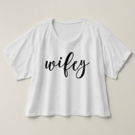 Camiseta Lettered Wifey