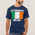 Camiseta Letterkenny, Irlanda com bandeira irlandesa<br><div class="desc">Letterkenny,  Irlanda com bandeira irlandesa</div>