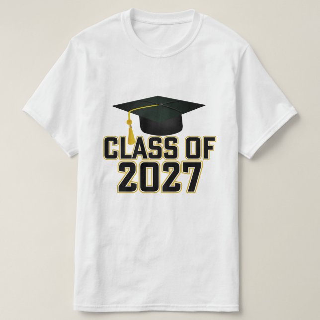 Camiseta Letterman Class of 2027 Graduation (Frente do Design)